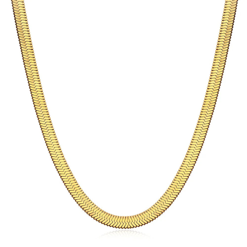 serpens. Herringbone Snake Necklace