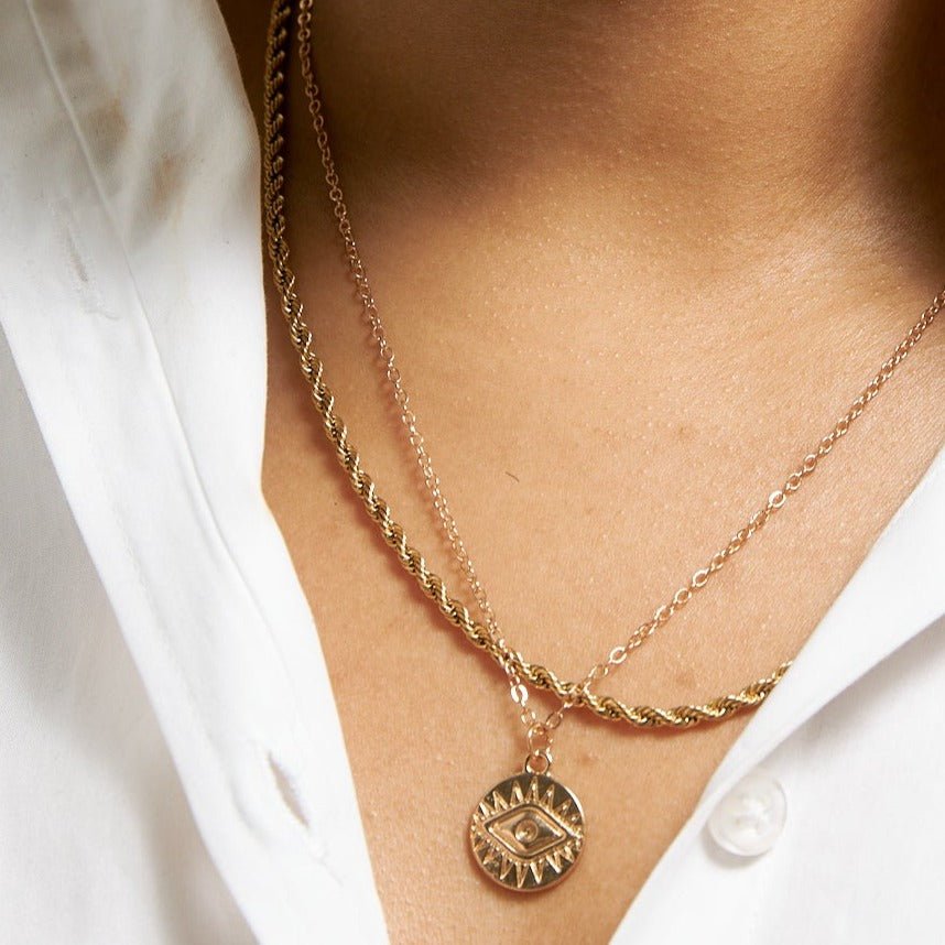 clotho. Thin Rope Necklace