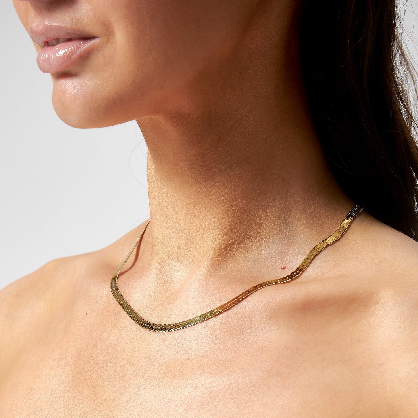 serpens. Herringbone Snake Necklace