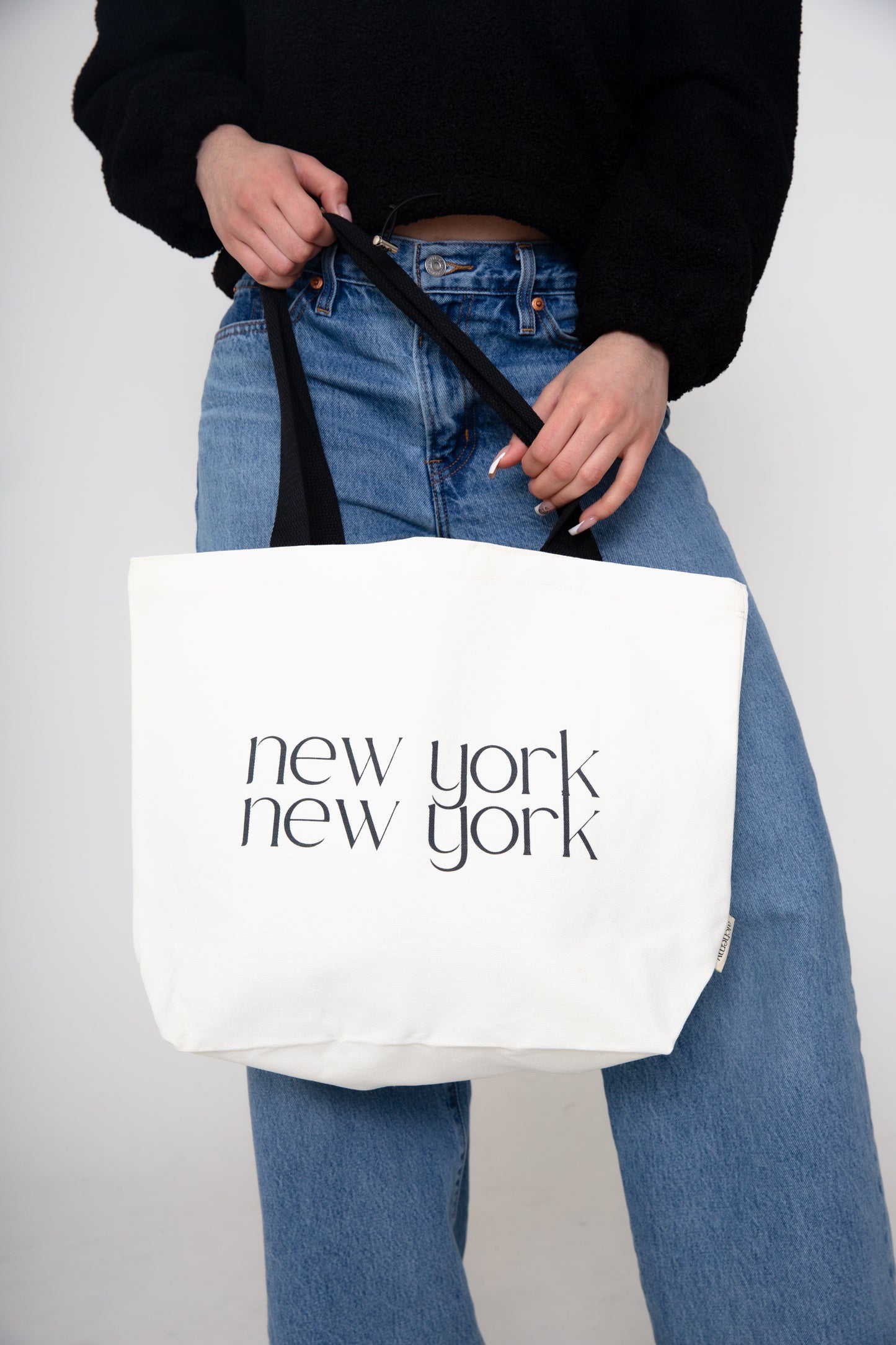 New York New York 16 oz Canvas Tote Bag