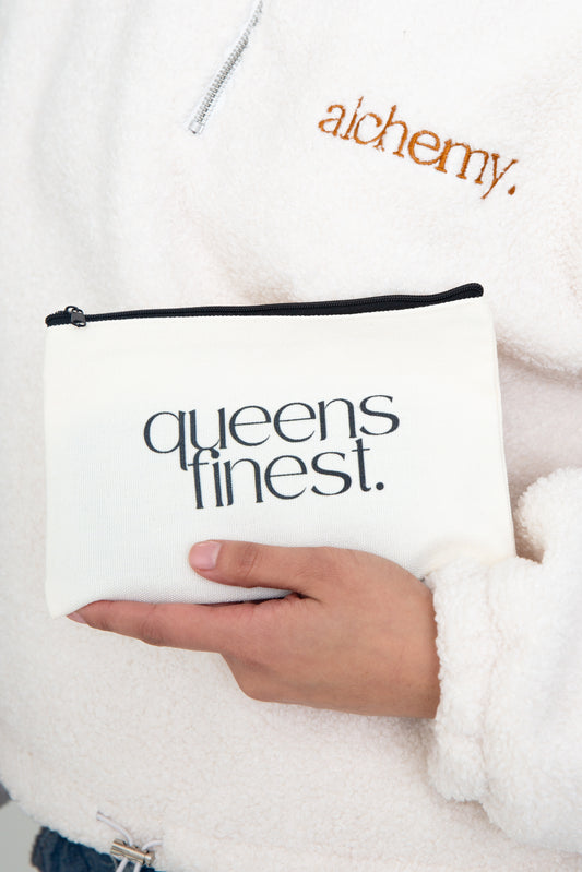 Queens Finest Canvas Zipper Pouch