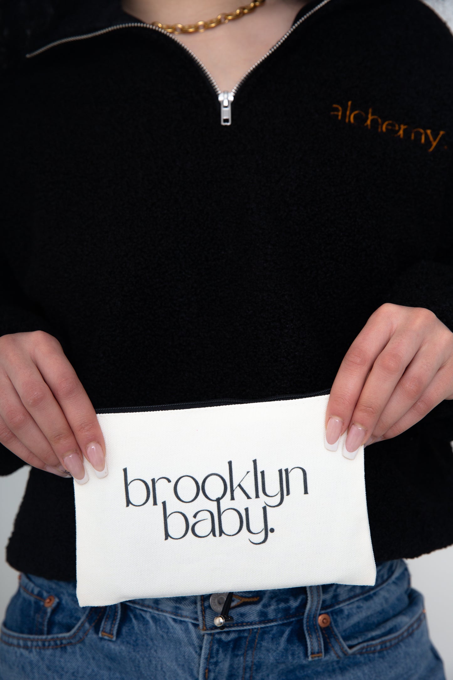 Brooklyn Baby Canvas Zipper Pouch
