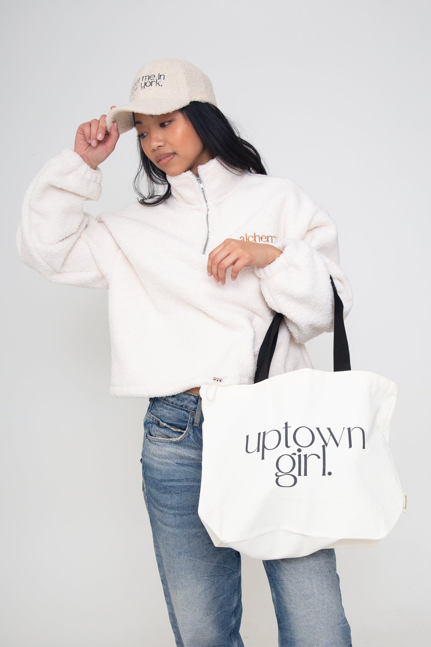 Uptown Girl 16 oz Canvas Tote Bag