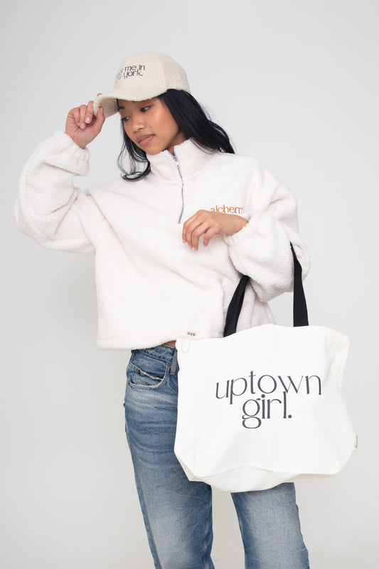 Uptown Girl 16 oz Canvas Tote Bag