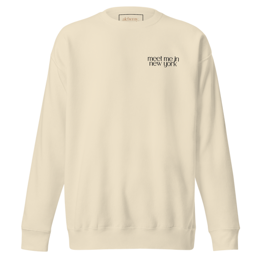meet me in new york. crewneck